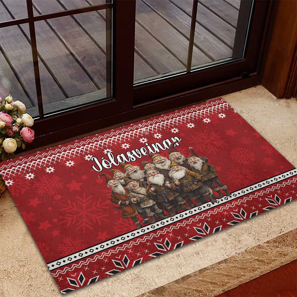 Yule Lads Iceland Rubber Doormat Icelandic Christmas folklore - Wonder Print Shop