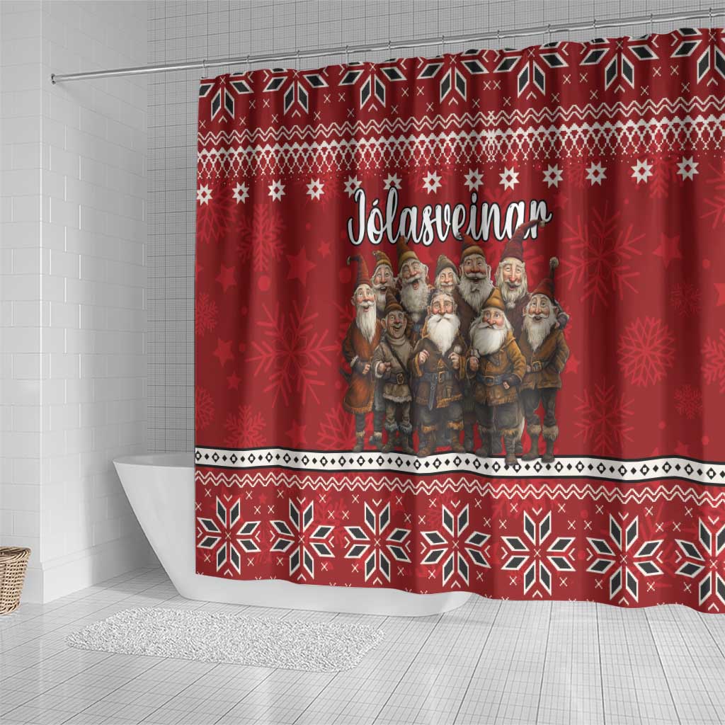 Yule Lads Iceland Shower Curtain Icelandic Christmas folklore