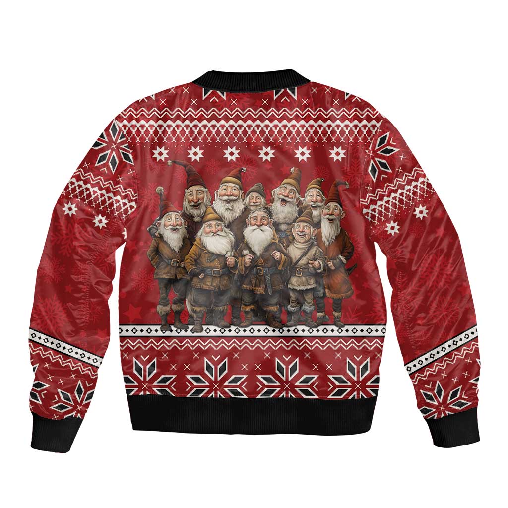 Yule Lads Iceland Sleeve Zip Bomber Jacket Icelandic Christmas folklore - Wonder Print Shop