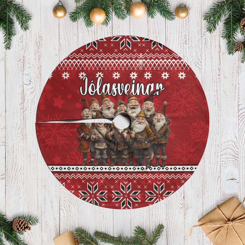 Yule Lads Iceland Tree Skirt Icelandic Christmas Folklore - Wonder Print Shop