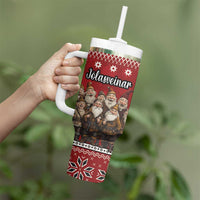 Yule Lads Iceland Tumbler With Handle Icelandic Christmas folklore - Wonder Print Shop
