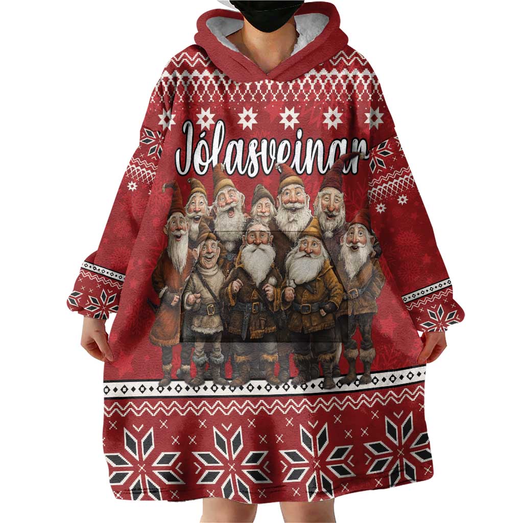 Yule Lads Iceland Wearable Blanket Hoodie Icelandic Christmas folklore - Wonder Print Shop