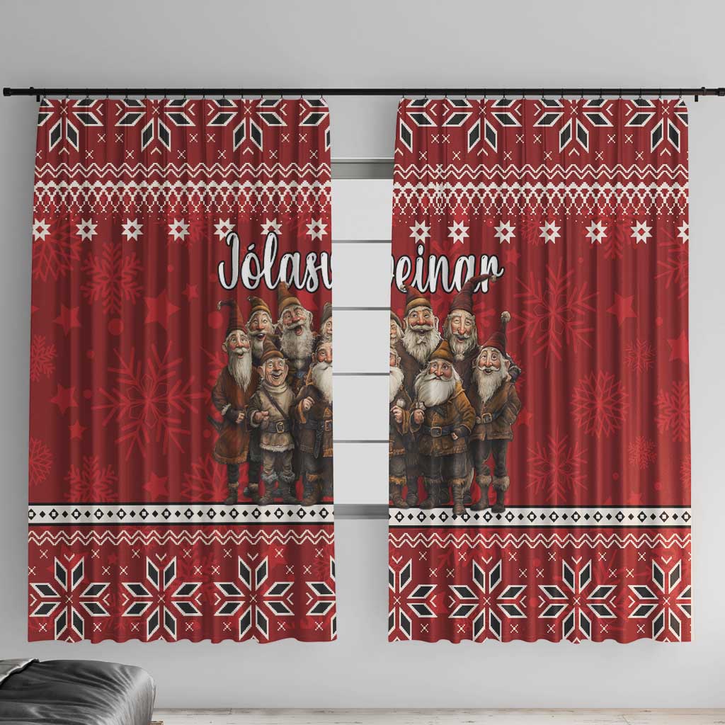 Yule Lads Iceland Window Curtain Icelandic Christmas folklore - Wonder Print Shop