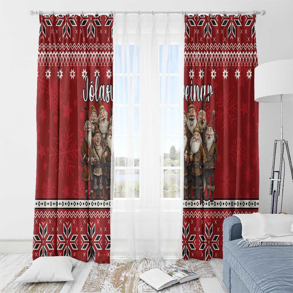 Yule Lads Iceland Window Curtain Icelandic Christmas folklore - Wonder Print Shop