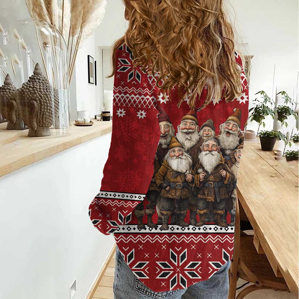 Yule Lads Iceland Women Casual Shirt Icelandic Christmas folklore - Wonder Print Shop