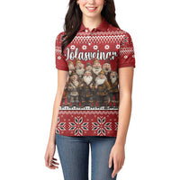 Yule Lads Iceland Women Polo Shirt Icelandic Christmas folklore - Wonder Print Shop