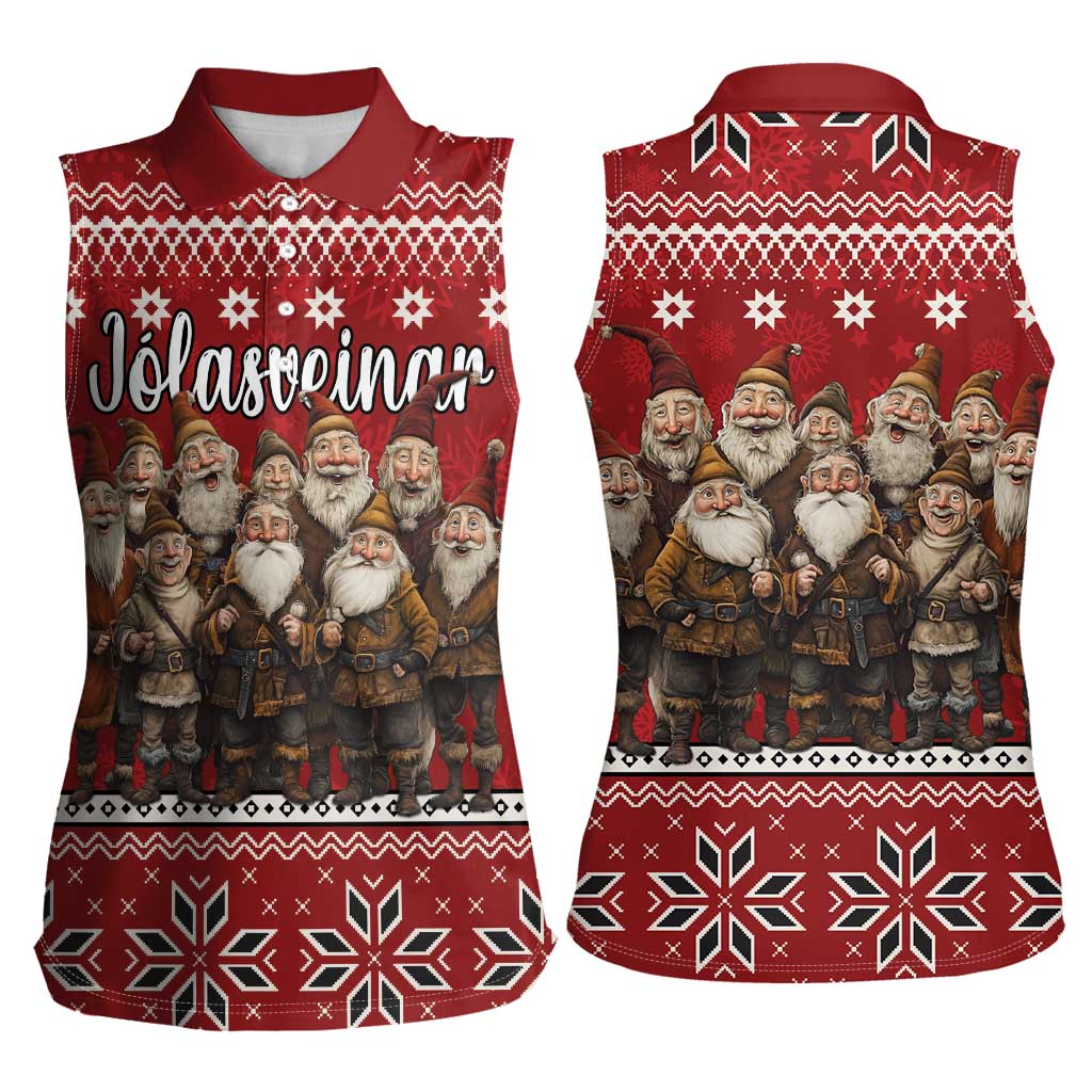 Yule Lads Iceland Women Sleeveless Polo Shirt Icelandic Christmas folklore - Wonder Print Shop