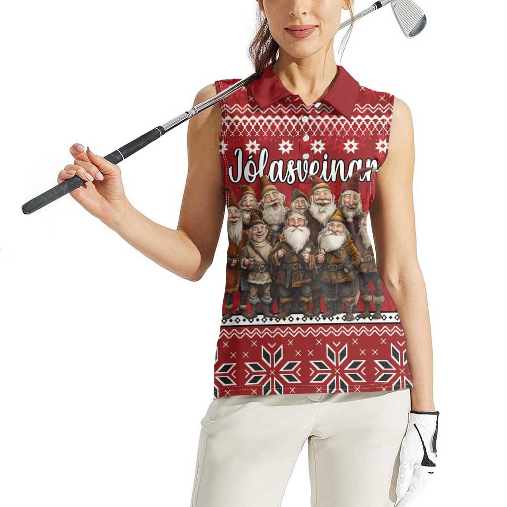 Yule Lads Iceland Women Sleeveless Polo Shirt Icelandic Christmas folklore - Wonder Print Shop
