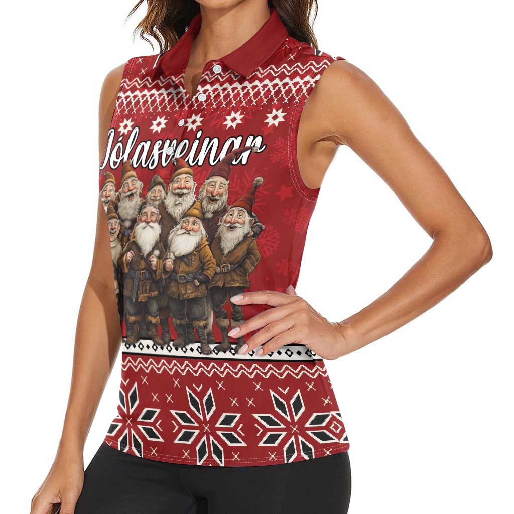 Yule Lads Iceland Women Sleeveless Polo Shirt Icelandic Christmas folklore - Wonder Print Shop