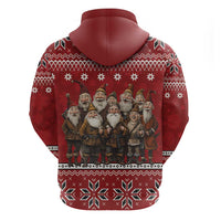 Yule Lads Iceland Zip Hoodie Icelandic Christmas folklore - Wonder Print Shop