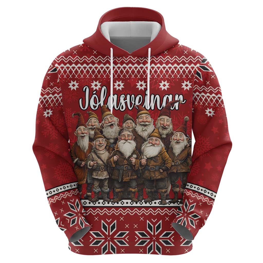 Yule Lads Iceland Zip Hoodie Icelandic Christmas folklore - Wonder Print Shop