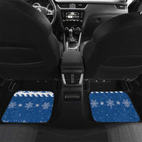 Personalized Scotland Christmas Car Mats Tartan Unicorn with Edinburgh Castle - Wonder Print Shop