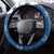 Scotland Christmas Steering Wheel Cover Tartan Unicorn with Edinburgh Castle - Wonder Print Shop