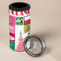 Wesolych Swiat Merry Christmas Polish 4 in 1 Can Cooler Tumbler Poland Xmas - Wonder Print Shop