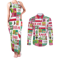 Wesolych Swiat Merry Christmas Polish Couples Matching Tank Maxi Dress and Long Sleeve Button Shirt Poland Xmas - Wonder Print Shop