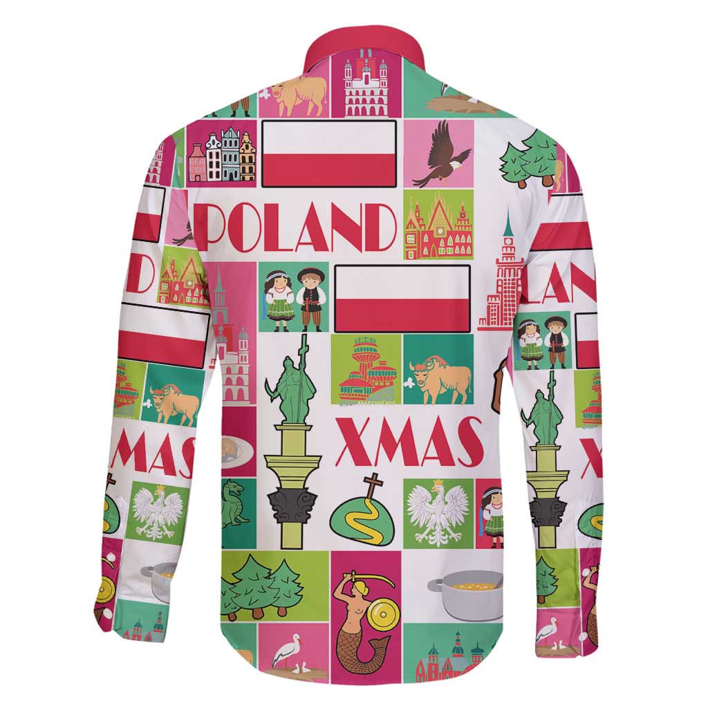Wesolych Swiat Merry Christmas Polish Family Matching Long Sleeve Bodycon Dress and Hawaiian Shirt Poland Xmas - Wonder Print Shop