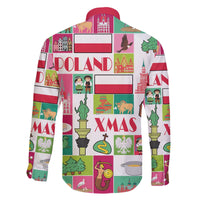 Wesolych Swiat Merry Christmas Polish Family Matching Off The Shoulder Long Sleeve Dress and Hawaiian Shirt Poland Xmas - Wonder Print Shop