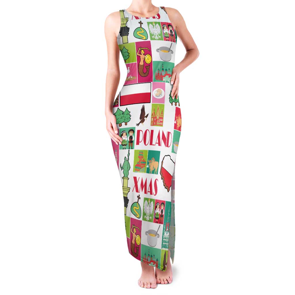 Wesolych Swiat Merry Christmas Polish Family Matching Tank Maxi Dress and Hawaiian Shirt Poland Xmas - Wonder Print Shop