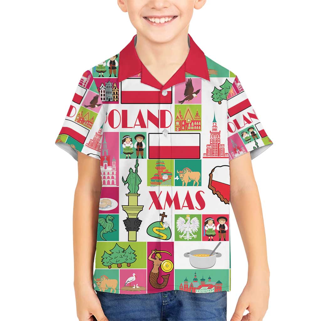 Wesolych Swiat Merry Christmas Polish Family Matching Tank Maxi Dress and Hawaiian Shirt Poland Xmas - Wonder Print Shop