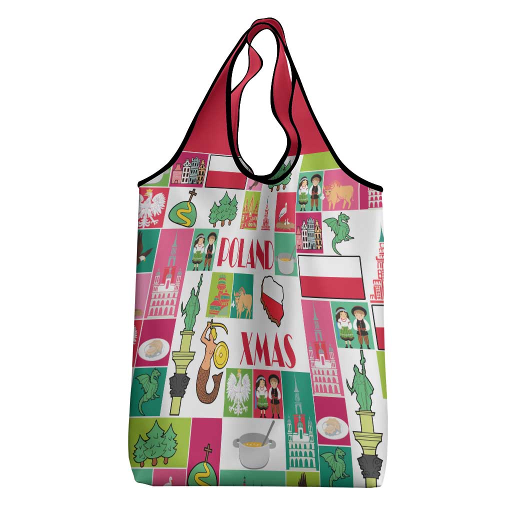 Wesolych Swiat Merry Christmas Polish Grocery Bag Poland Xmas