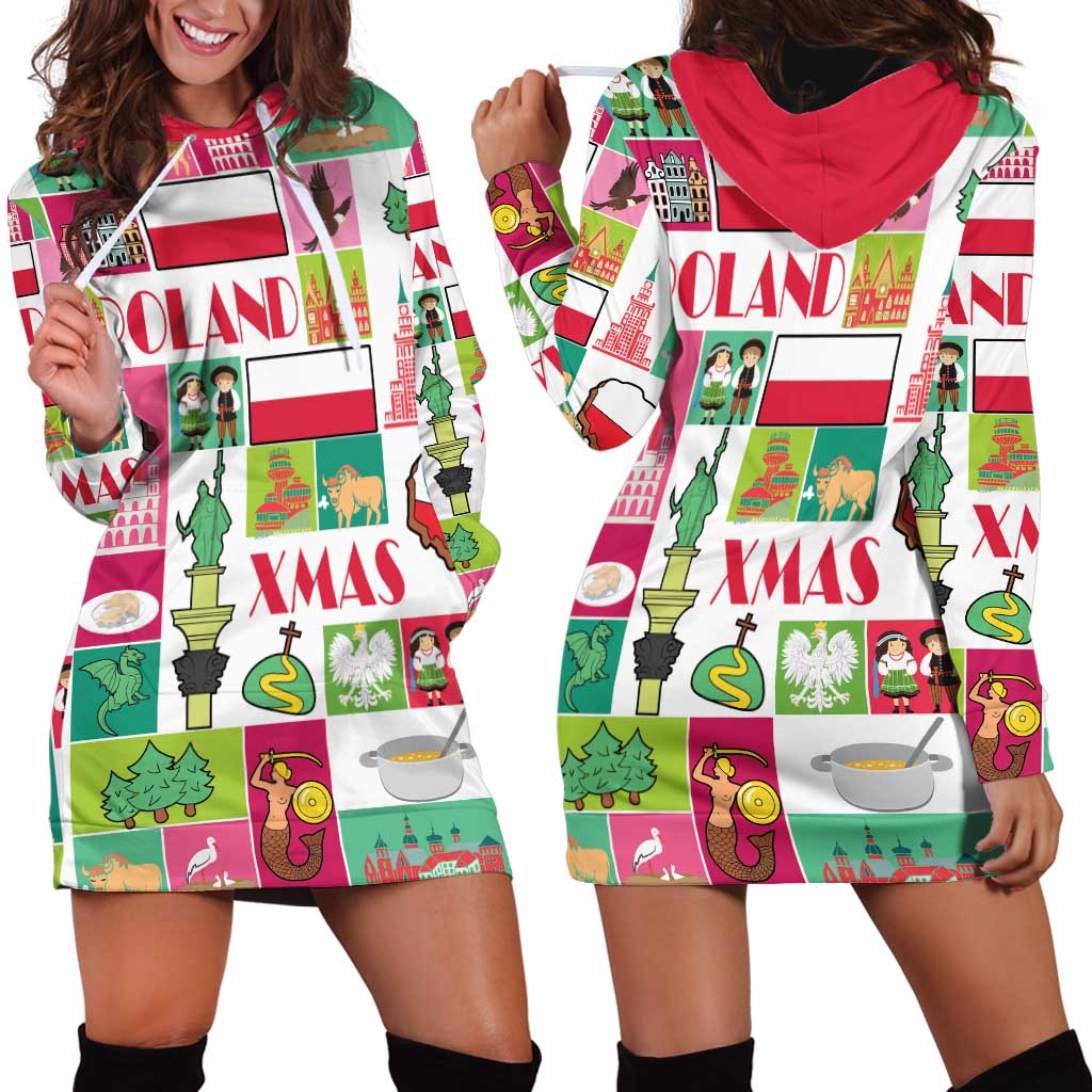 Wesolych Swiat Merry Christmas Polish Hoodie Dress Poland Xmas - Wonder Print Shop