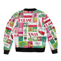 Wesolych Swiat Merry Christmas Polish Sleeve Zip Bomber Jacket Poland Xmas - Wonder Print Shop