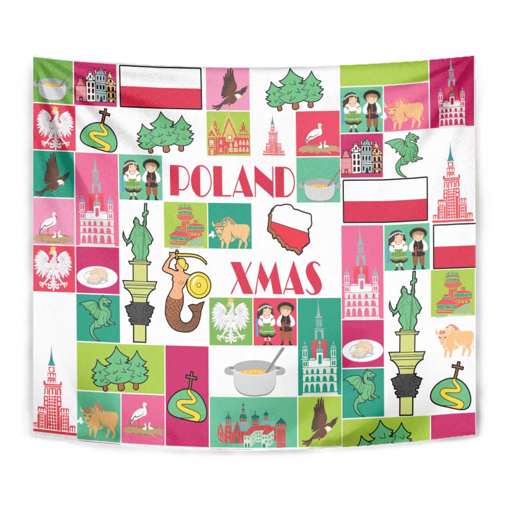 Wesolych Swiat Merry Christmas Polish Tapestry Poland Xmas - Wonder Print Shop