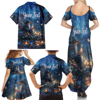 Personalized Iceland Yule Lads Christmas Family Matching Summer Maxi Dress and Hawaiian Shirt Merry Kertasnikir Under Vibrant Flowers - Wonder Print Shop