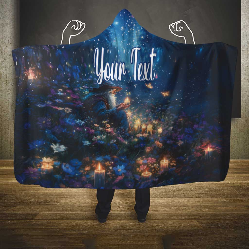 Personalized Iceland Yule Lads Christmas Hooded Blanket Merry Kertasnikir Under Vibrant Flowers