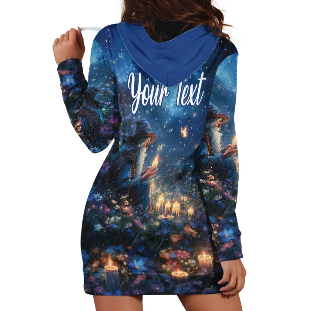 Personalized Iceland Yule Lads Christmas Hoodie Dress Merry Kertasnikir Under Vibrant Flowers - Wonder Print Shop