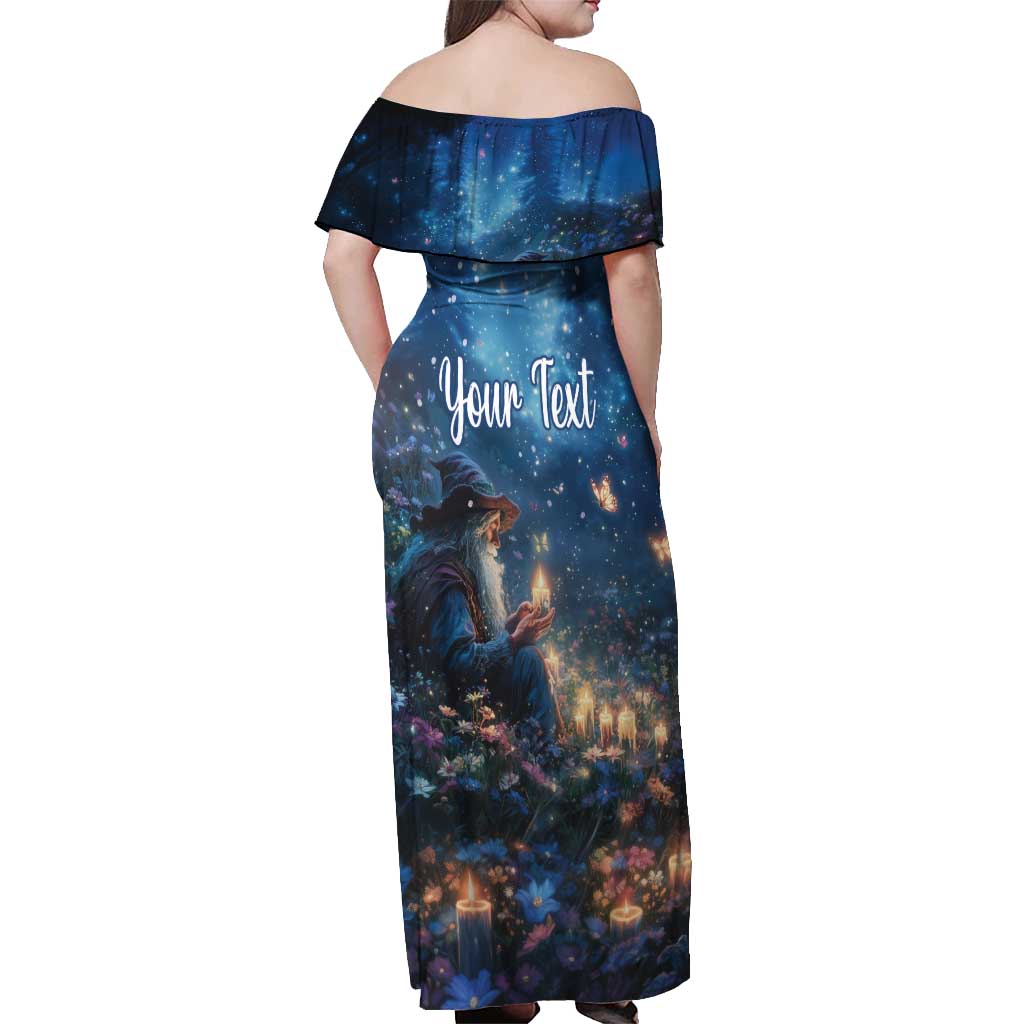 Personalized Iceland Yule Lads Christmas Off Shoulder Maxi Dress Merry Kertasnikir Under Vibrant Flowers - Wonder Print Shop