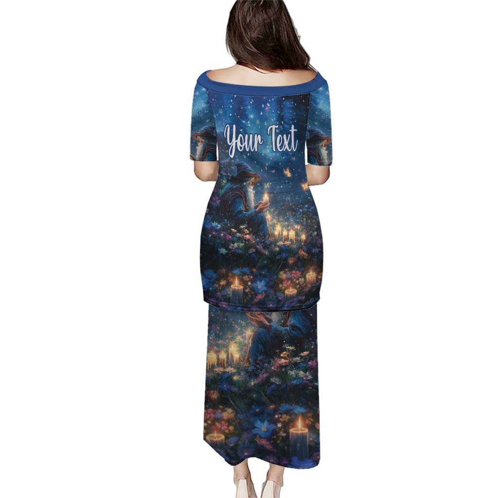 Personalized Iceland Yule Lads Christmas Puletasi Merry Kertasnikir Under Vibrant Flowers - Wonder Print Shop