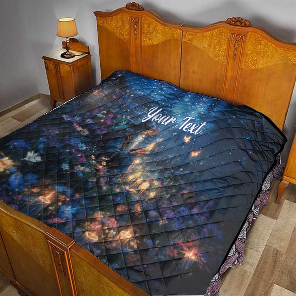 Personalized Iceland Yule Lads Christmas Quilt Merry Kertasnikir Under Vibrant Flowers - Wonder Print Shop