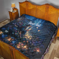 Personalized Iceland Yule Lads Christmas Quilt Merry Kertasnikir Under Vibrant Flowers - Wonder Print Shop