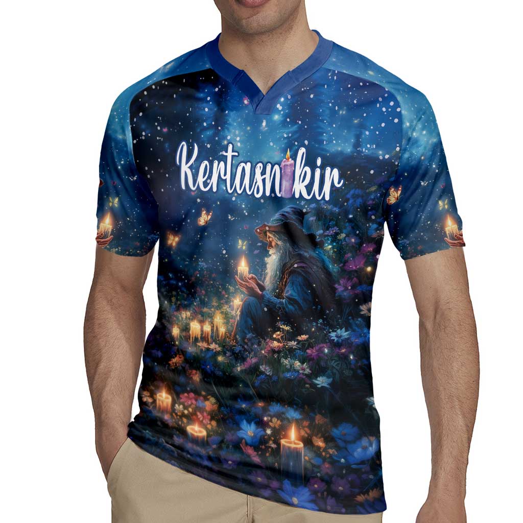 Personalized Iceland Yule Lads Christmas Rugby Jersey Merry Kertasnikir Under Vibrant Flowers - Wonder Print Shop