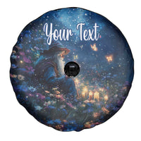 Personalized Iceland Yule Lads Christmas Spare Tire Cover Merry Kertasnikir Under Vibrant Flowers - Wonder Print Shop