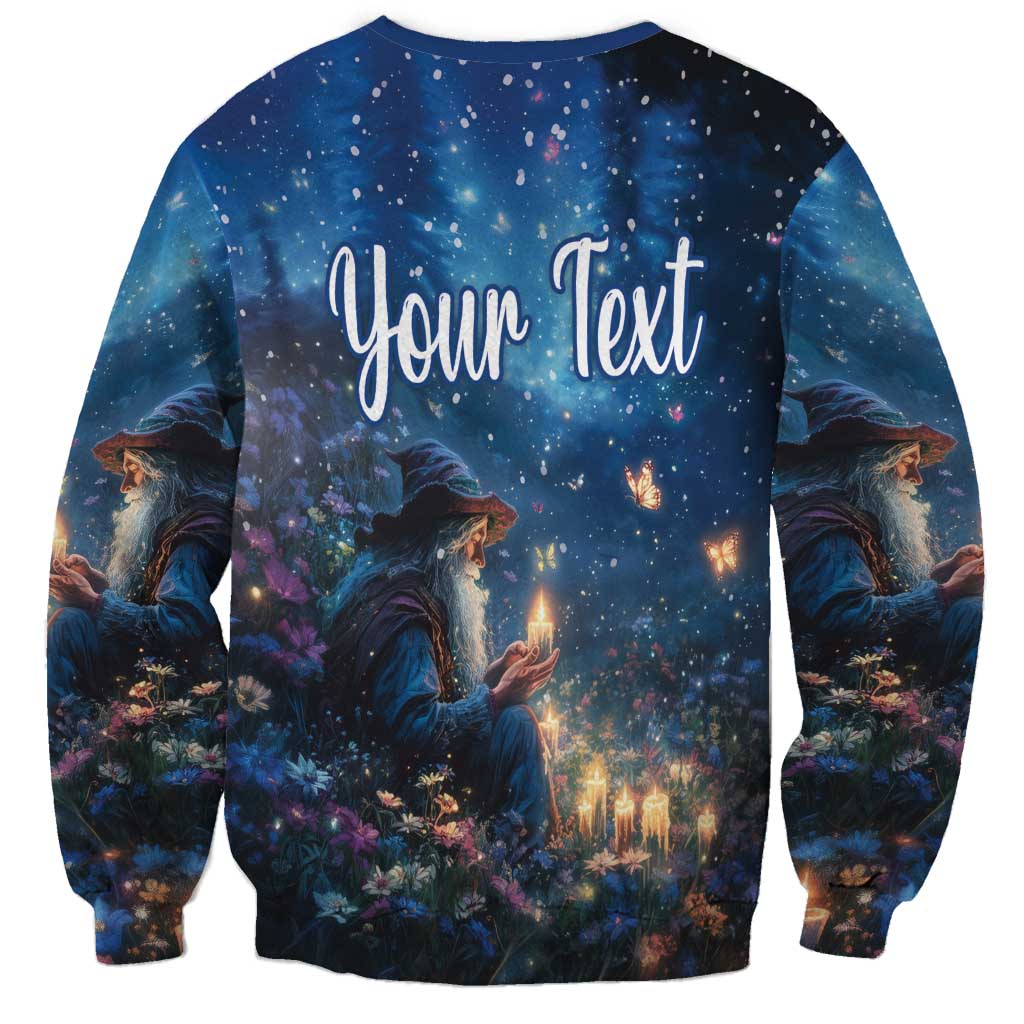 Personalized Iceland Yule Lads Christmas Sweatshirt Merry Kertasnikir Under Vibrant Flowers - Wonder Print Shop