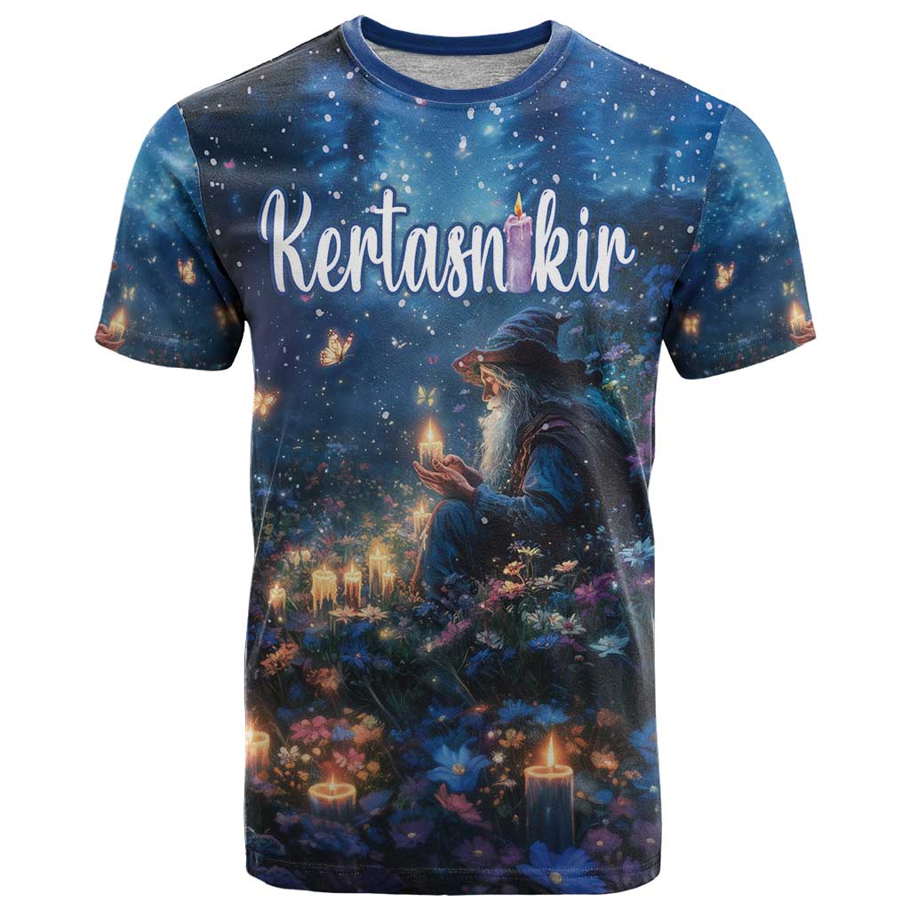 Personalized Iceland Yule Lads Christmas T Shirt Merry Kertasnikir Under Vibrant Flowers - Wonder Print Shop