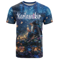 Personalized Iceland Yule Lads Christmas T Shirt Merry Kertasnikir Under Vibrant Flowers - Wonder Print Shop