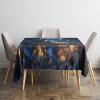 Personalized Iceland Yule Lads Christmas Tablecloth Merry Kertasnikir Under Vibrant Flowers - Wonder Print Shop