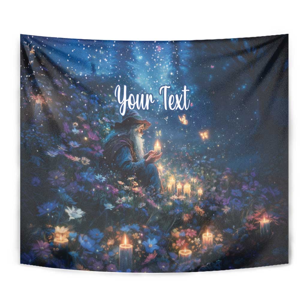 Personalized Iceland Yule Lads Christmas Tapestry Merry Kertasnikir Under Vibrant Flowers - Wonder Print Shop