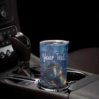 Personalized Iceland Yule Lads Christmas Tumbler Cup Merry Kertasnikir Under Vibrant Flowers - Wonder Print Shop