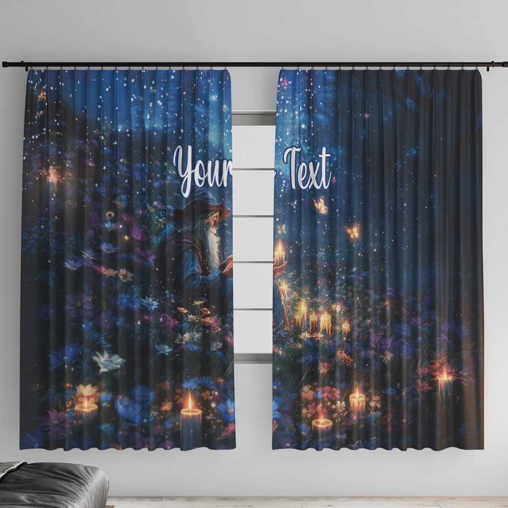 Personalized Iceland Yule Lads Christmas Window Curtain Merry Kertasnikir Under Vibrant Flowers - Wonder Print Shop