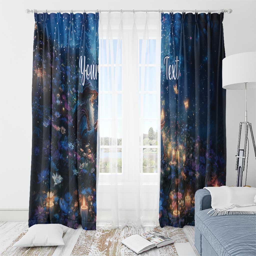 Personalized Iceland Yule Lads Christmas Window Curtain Merry Kertasnikir Under Vibrant Flowers - Wonder Print Shop