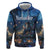 Personalized Iceland Yule Lads Christmas Zip Hoodie Merry Kertasnikir Under Vibrant Flowers - Wonder Print Shop