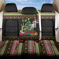 Six Seven Christmas Back Car Seat Cover Funny Santa and Green Hands - Wonder Print Shop