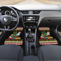 Six Seven Christmas Car Mats Funny Santa and Green Hands - Wonder Print Shop