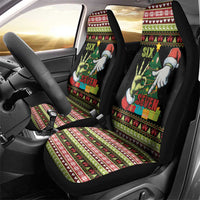 Six Seven Christmas Car Seat Cover Funny Santa and Green Hands - Wonder Print Shop