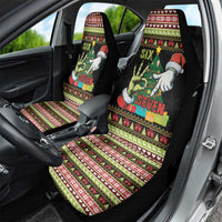 Six Seven Christmas Car Seat Cover Funny Santa and Green Hands - Wonder Print Shop