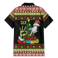 Six Seven Christmas Family Matching Mermaid Dress and Hawaiian Shirt Funny Santa and Green Hands - Wonder Print Shop